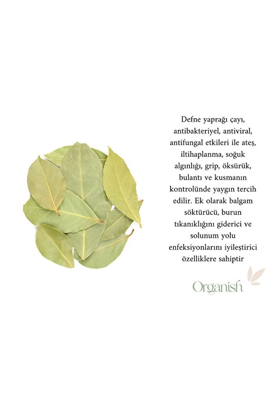 Defne Yaprağı 50gr. %100 Doğal Katkısız