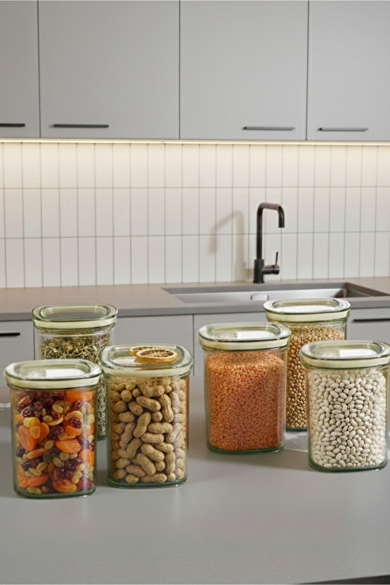 6lı Clario Sızdırmaz Saklama Kabı Vakumlu Erzak Kabı 1,4 L