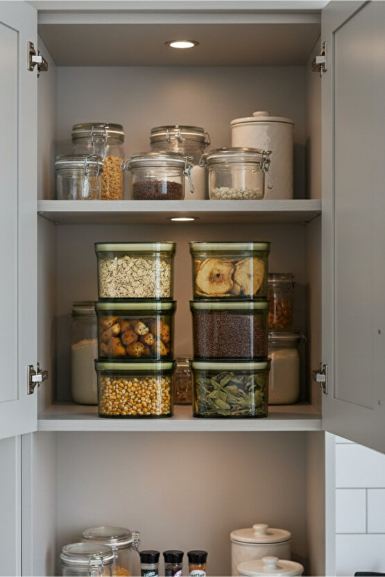 6lı Clario Sızdırmaz Saklama Kabı Vakumlu Erzak Kabı 0,7 L