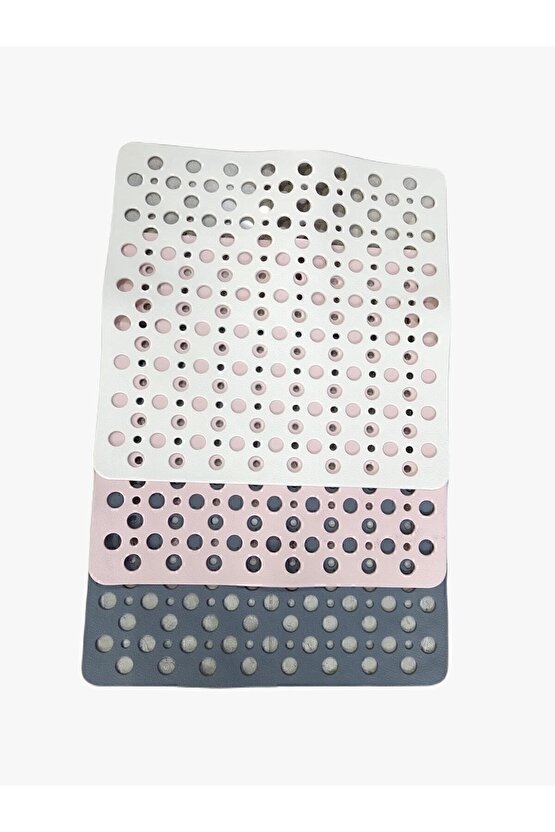 Kare Bubble Bath Math Banyo & Duş Kaydırmazı Banyo Paspası Antrasit Gp-149