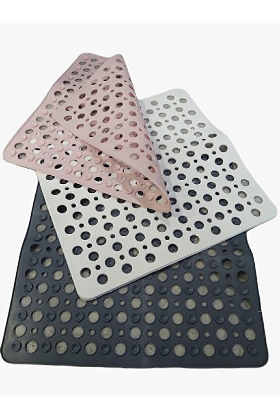 Kare Bubble Bath Math Banyo & Duş Kaydırmazı Banyo Paspası Antrasit Gp-149