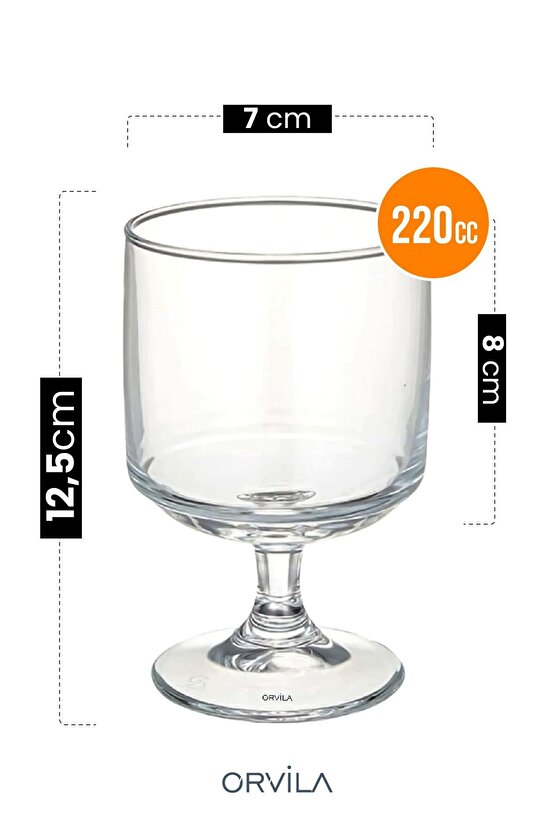 Plastik Magnolia Tatlı Sunum Bardağı | 6lı Mika Magnolya Dondurma Puding Kasesi (CAM DEĞİLDİR)