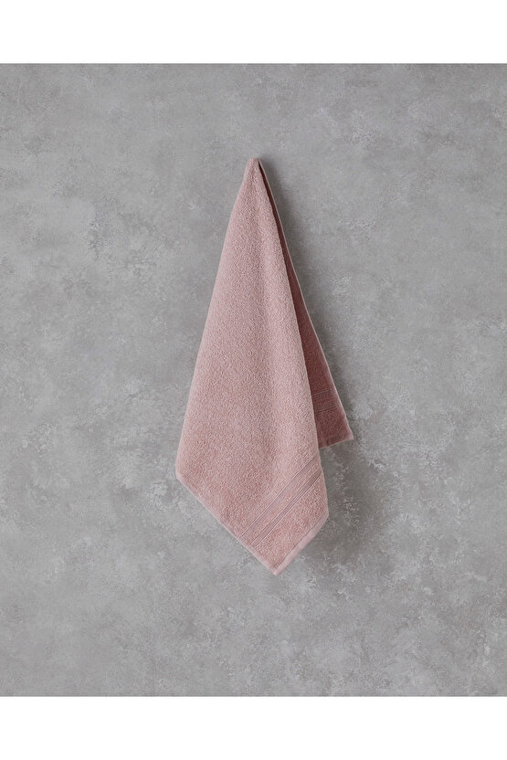 Pure Basic Pamuklu Yüz Havlusu 50x90 cm Açık Pembe