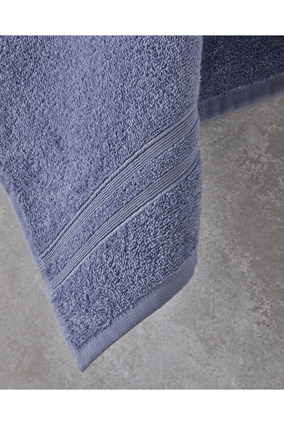 Pure Basic Pamuk Yüz Havlusu 50x90 cm Koyu Mavi