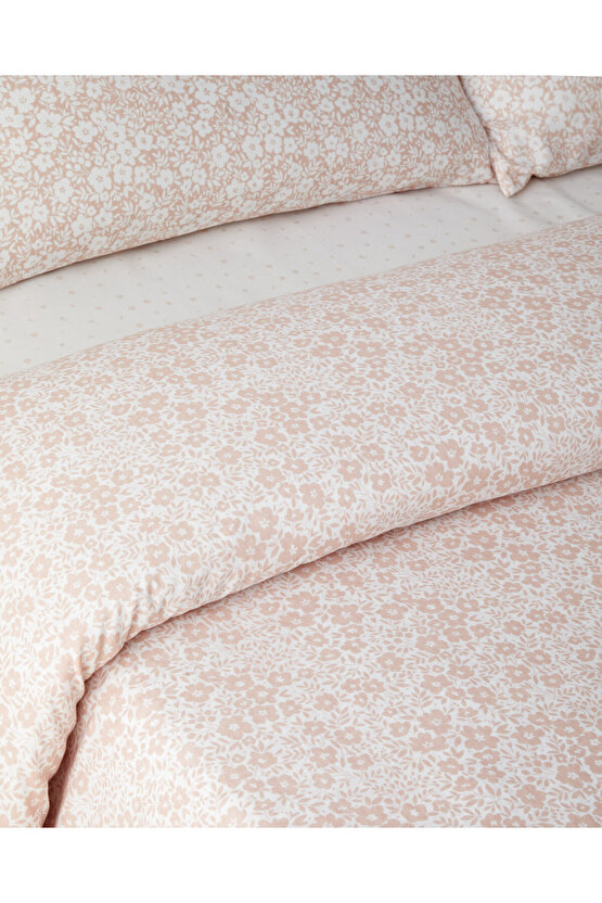 Blossira Kolay Ütülenir Tek Kişilik Çarşaflı Nevresim Takımı 160x220 cm Pembe