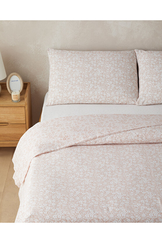 Blossira Kolay Ütülenir Tek Kişilik Çarşaflı Nevresim Takımı 160x220 cm Pembe