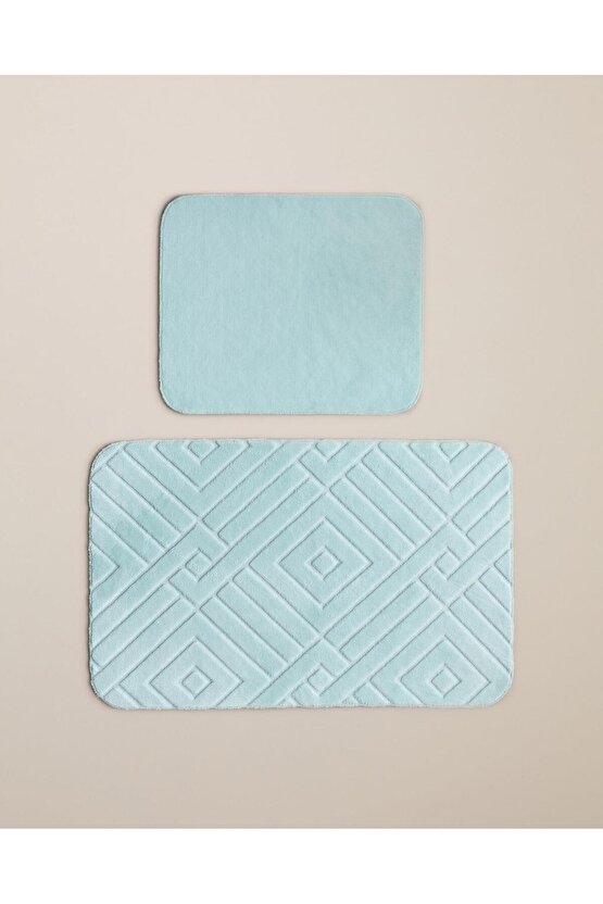 Twillow Banyo Paspası Seti Açık Mavi 60x80 cm + 40x60 cm (13.11.2025)