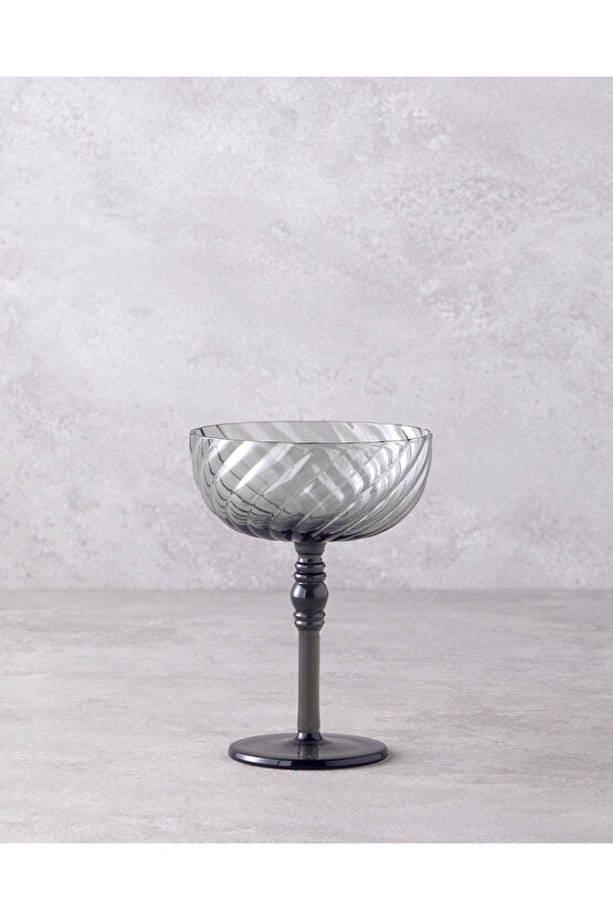 Meghan Cam 2li Kadeh 280 ml Antrasit