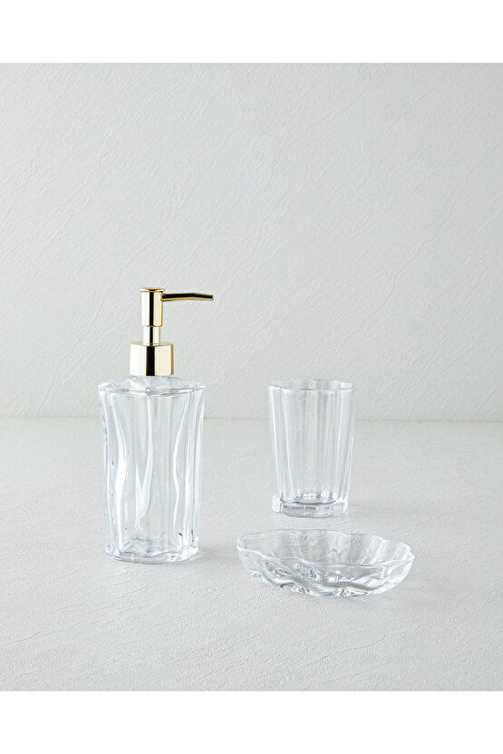 Bega 3lü Banyo Seti 14,5 cm Şeffaf