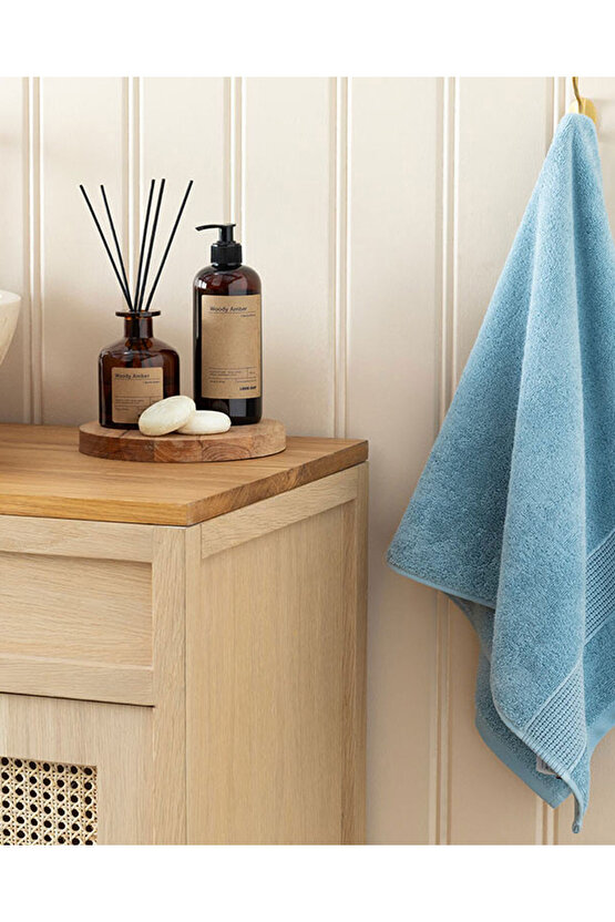 Deluxe Low Twist Pamuklu Yüz Havlusu 50x90 cm Gül Kurusu