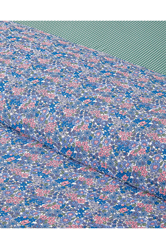 Petit Chamomile Baskılı Çift Kişilik Pike Takımı 200x220 cm Pembe