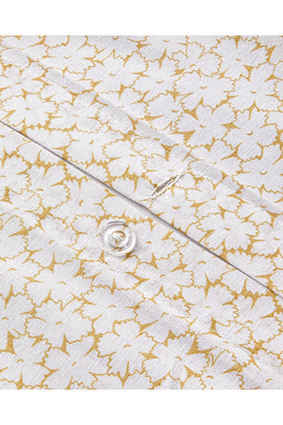 Sweet Violet Kolay Ütülenir Çift Kişilik Çarşaflı Nevresim Takımı 200x220 cm Yağ Yeşili