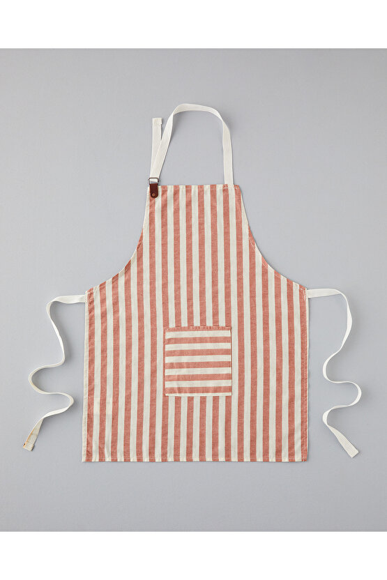 Pamuk-Keten Mutfak Önlüğü 70x55 Cm Kiremit