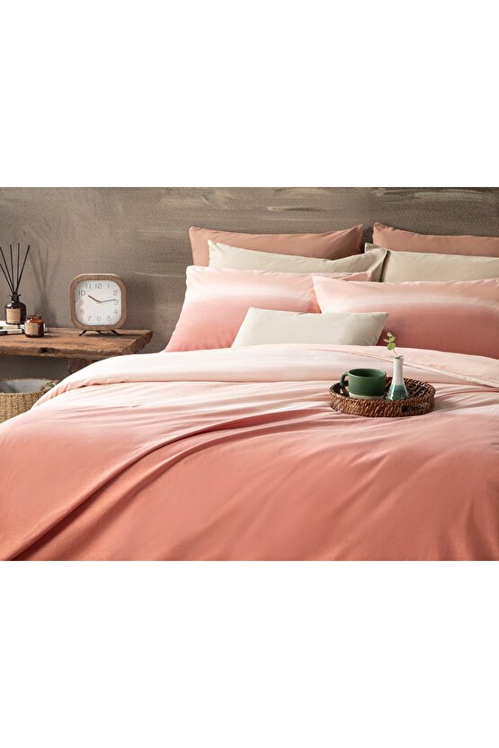 Serenity Pamuklu King Size Nevresim Seti 240x220 Cm Tarçın