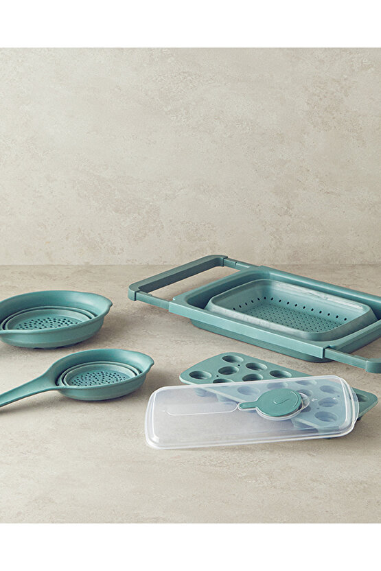 Mixed Shapes Plastik Mutfak Gereci Yeşil