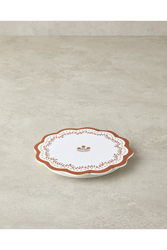 Retro Petite Melamin Nihale Mutfak Gereci 17 cm Beyaz - Turuncu