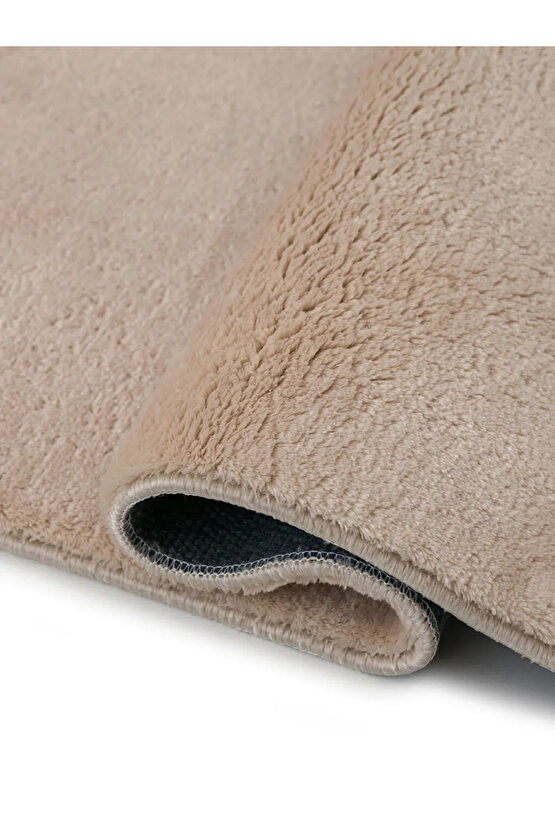 Krem Bej Püsküllü Banyo Paspası 50x80 Cm