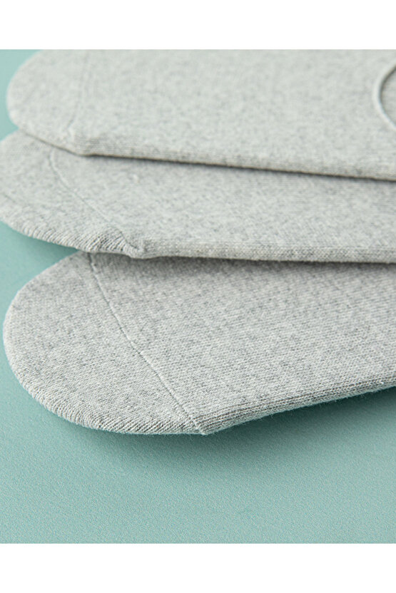 Max Pamuk Erkek 3lü Babet Çorap Gri