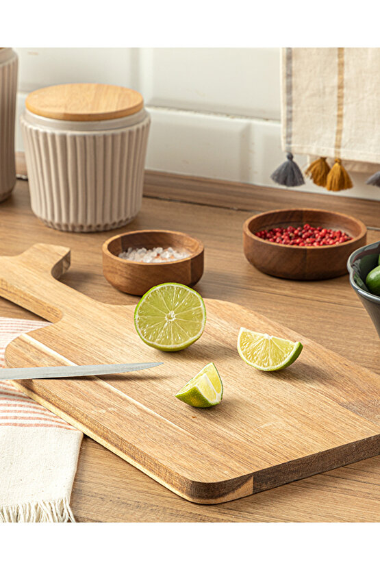 Andrea Akasya Kesme Tahtası Bej - Beyaz