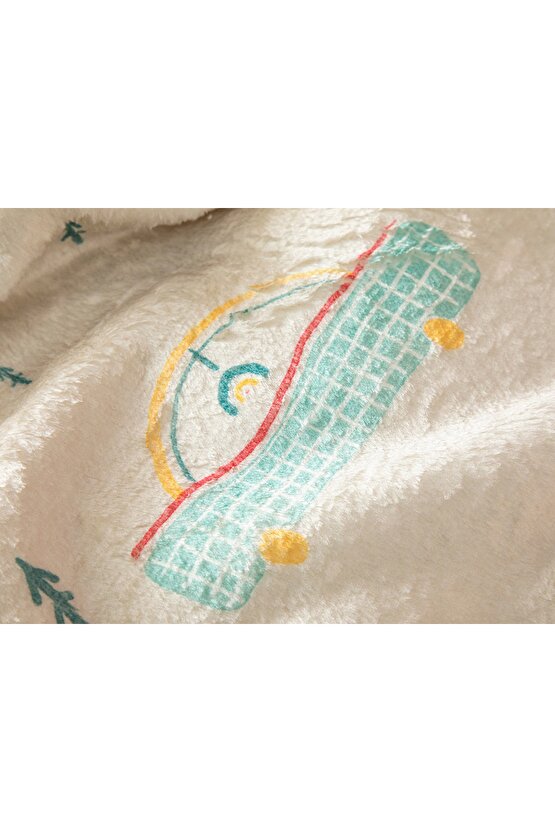 Araba Wellsoft Bebe Battaniye 100x120 Cm Bej