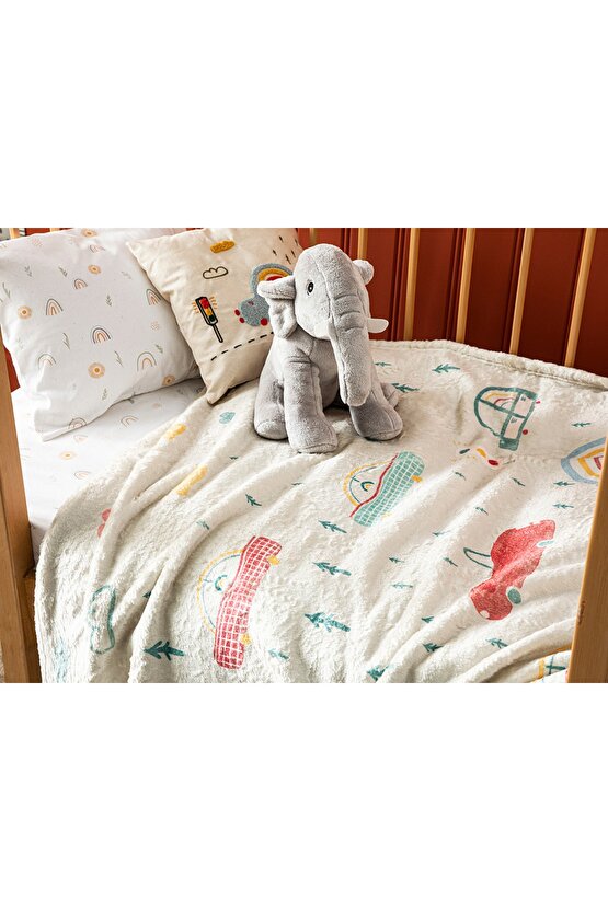 Araba Wellsoft Bebe Battaniye 100x120 Cm Bej