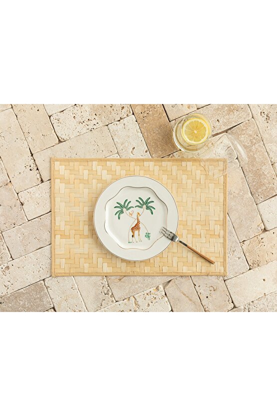 Alami Bambu Amerikan Servis 45x30 Cm Naturel