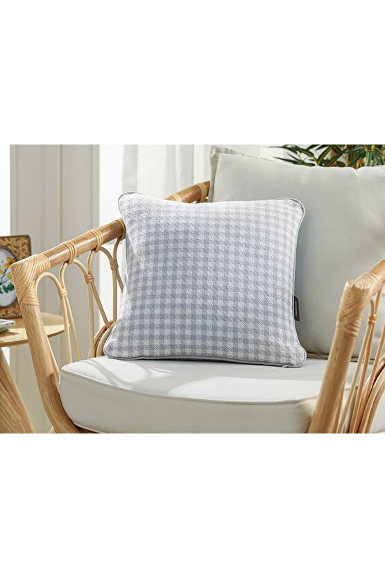 Odesa Dokuma Kırlent Kılıfı 42x42 Cm Bebe Mavi