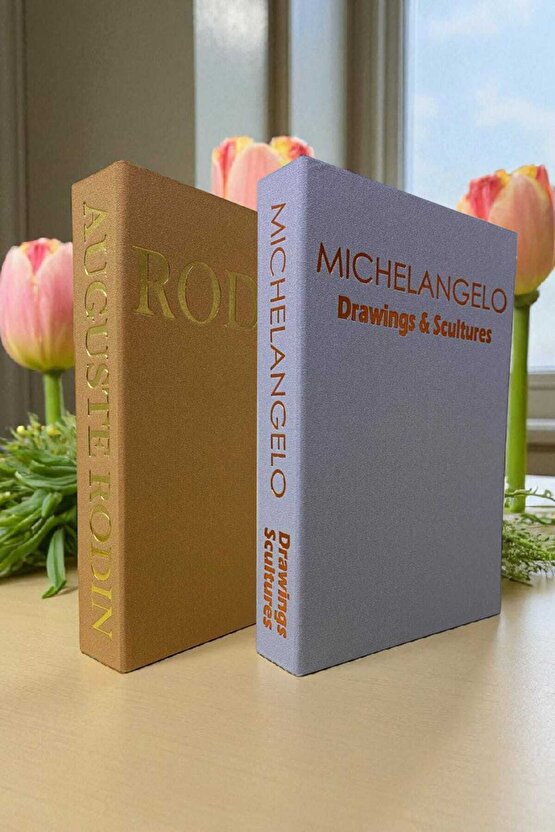 2’li Kumaş Kaplı Kitap Görünümlü Dekoratif Kutu | Hediye & Takı Kutusu