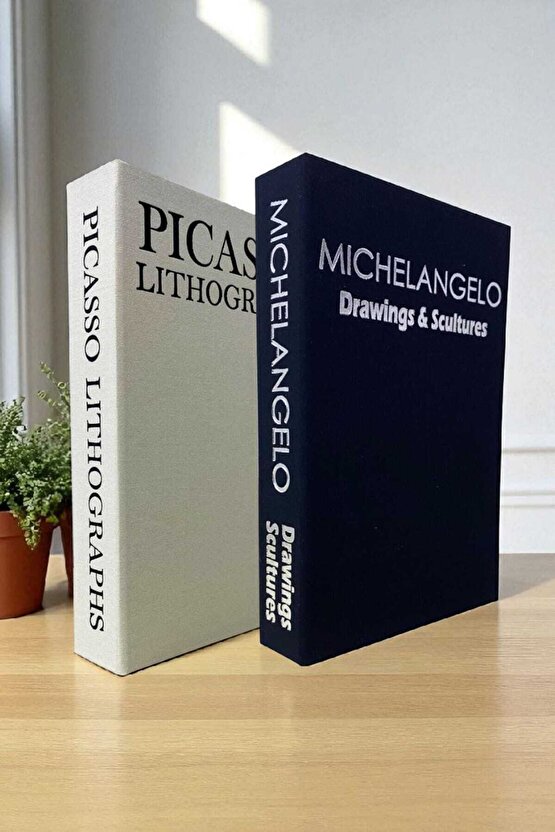 2’li Kumaş Kaplı Kitap Görünümlü Dekoratif Kutu | Hediye & Takı Kutusu