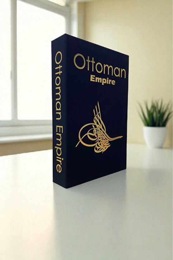 Kumaş Kaplı Dekoratif Kitap Görünümlü Kutu 1 Adet