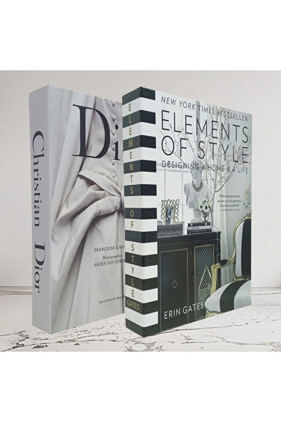 Dekoratif Kitap Görünümlü İçi Açılabilir Kutu 2 Adet