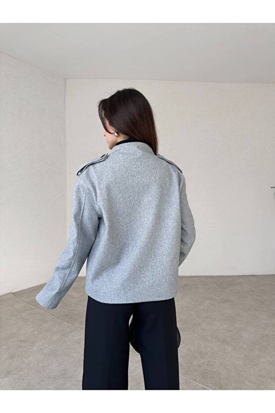 Kadın Kaşe Kısa Ceket