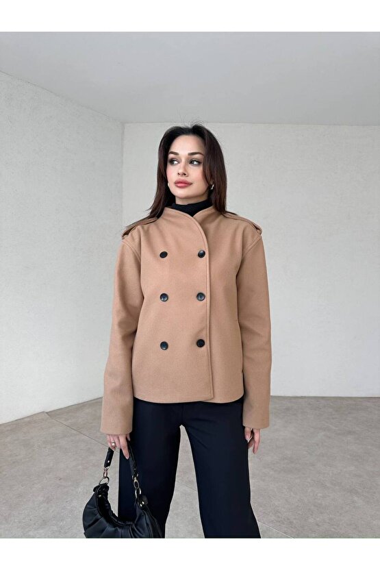 Kadın Kaşe Kısa Ceket