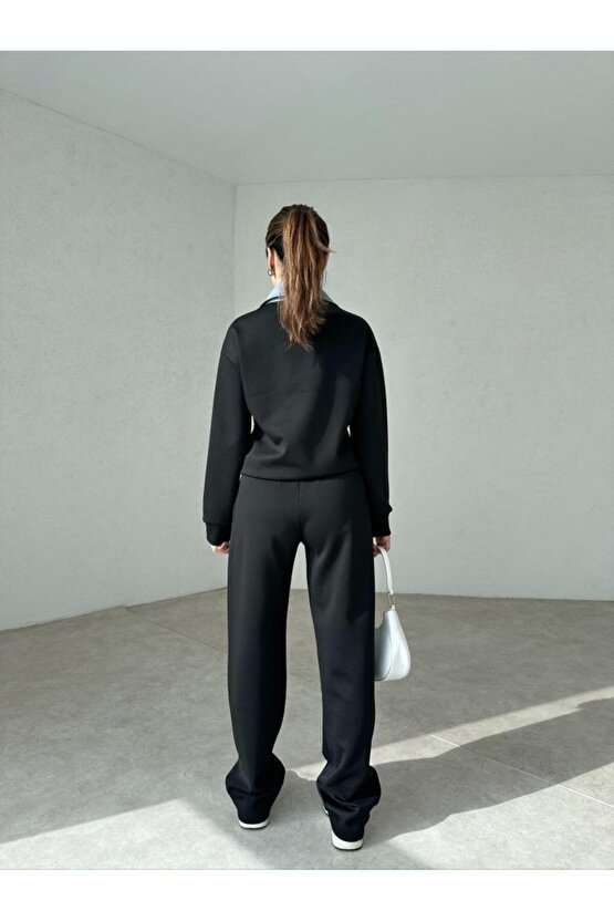 Kadın Kot Detaylı Takım