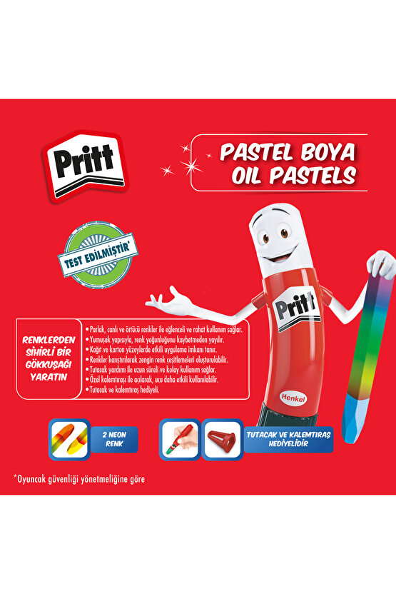 Pastel Boya Çantalı 12li