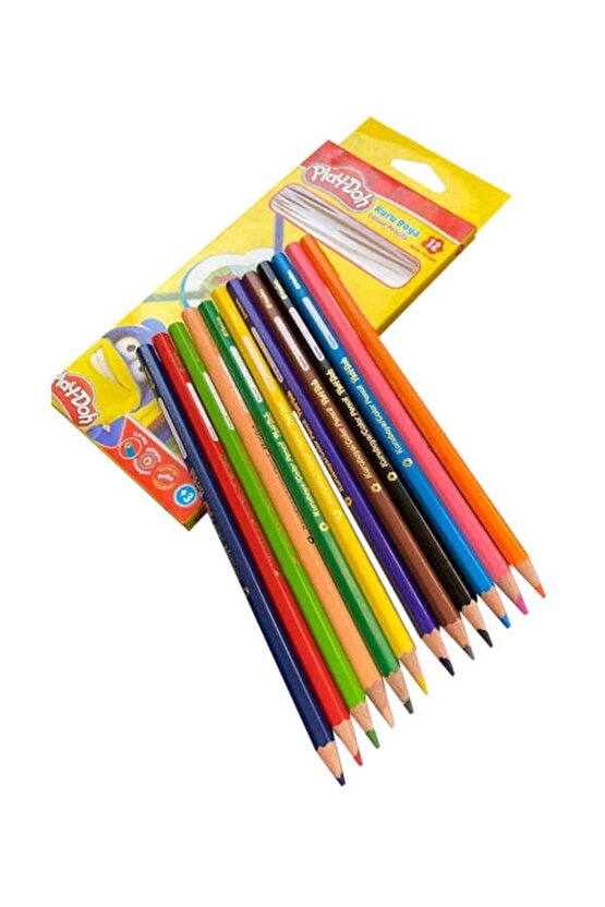 Play-doh Tam Boy 12li Kuru Boya Kalemi Ku001