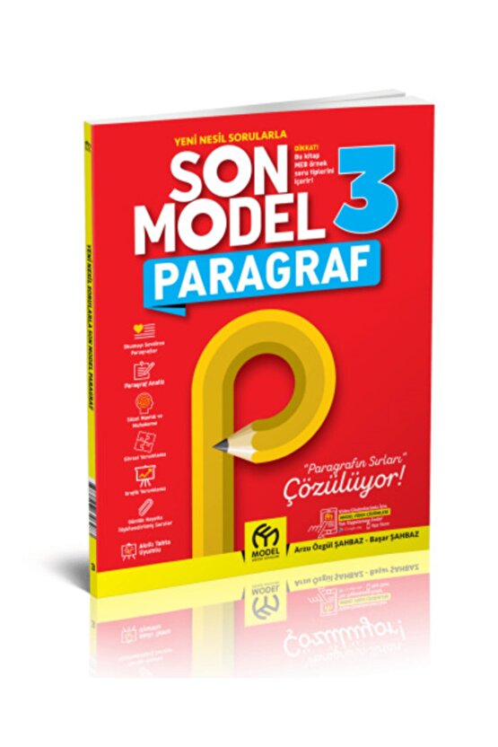 3. Sınıf Son Model Paragraf Soru Kitabı