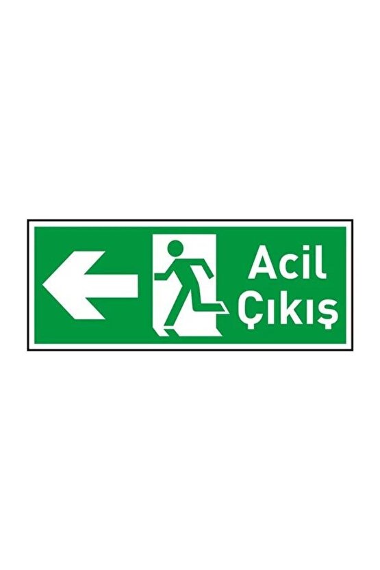 ACİL ÇIKIŞ LEVHASI PVC SOL YÖN