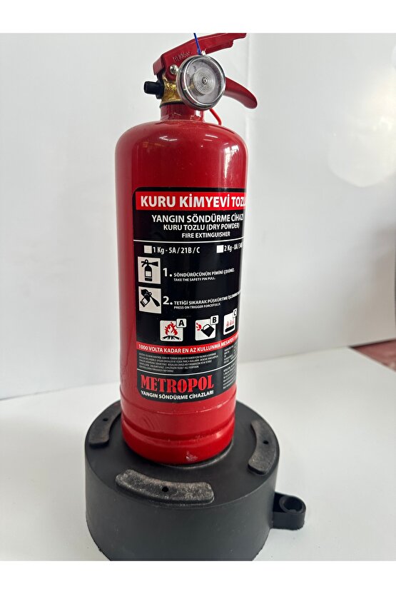 1 Kg Yangın Söndürme Tüpü Askı Aparatlı