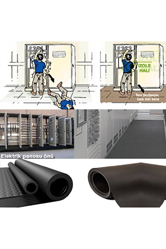 Izole Halı & Yalıtkan Paspas Gri 40 Kv 5 Mm 70 X 100 Cm