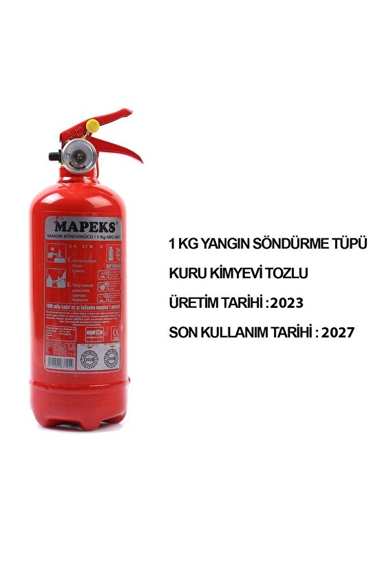 Trafik Ilkyardım Seti Yangın Tüpü Boyunluk Oto Muayene Seti Tüp Son kullanım 2023-2027