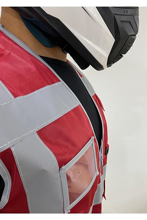 REFREKTÖRLÜ MÜHENDİS YELEĞİ CEPLİ