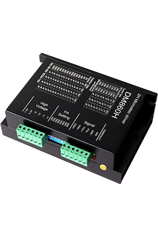 DM860H Dijital Step Motor Sürücü - 7.2A Fanlı ACDC Yüksek Voltaj CNC Sürücüsü