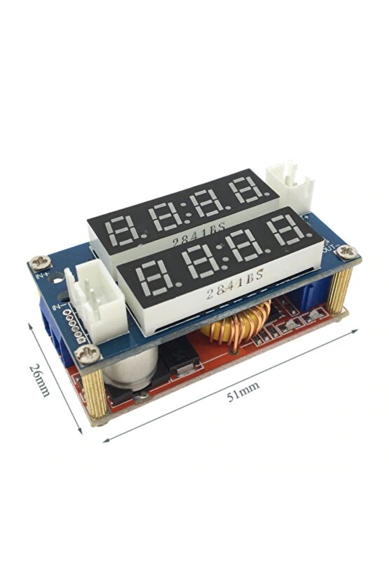 Ekranlı Xl4015 5a Volt Amper Ayarlı Cccv Voltaj Düşürücü Modül