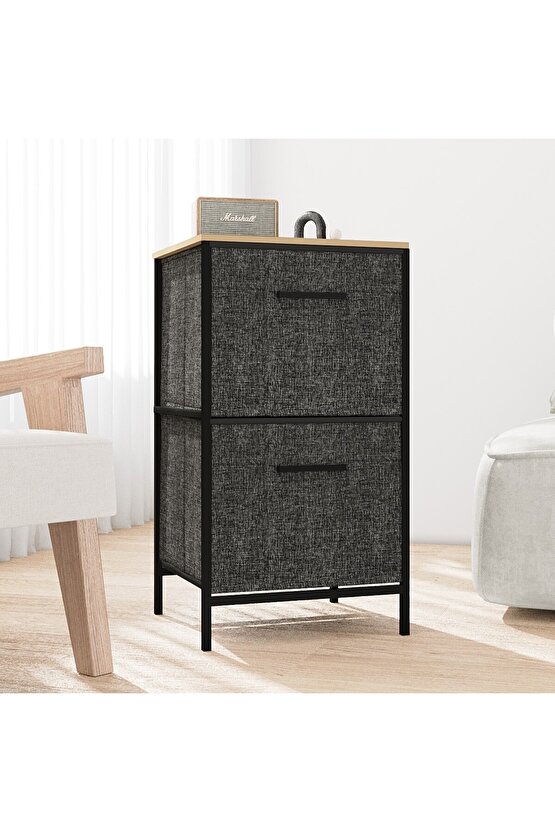 Çok Amaçlı Dolap 2 Çekmeceli Orta Boy Komodin Sehpa