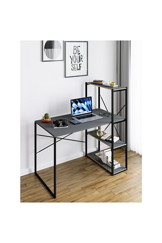 Kitaplıklı Çalışma Masası Bilgisayar Ofis Masası