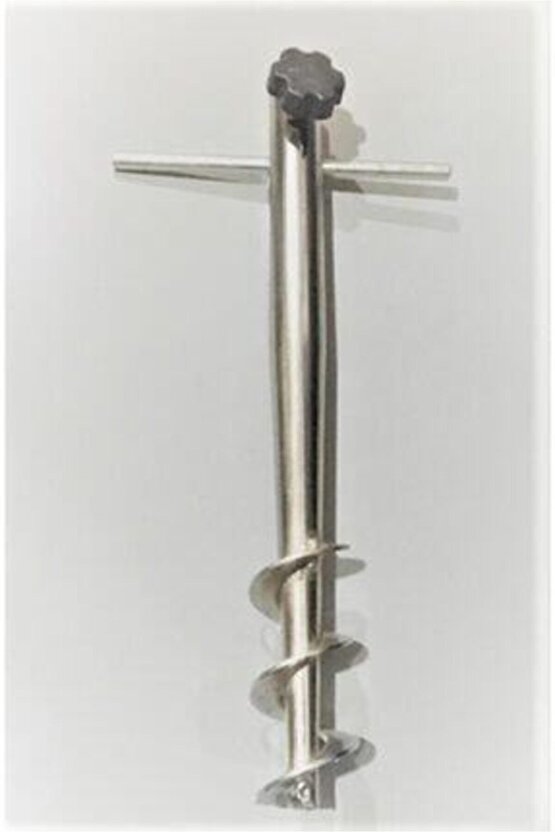 Metal Sıkma Aparatlı Bahçe Plaj Demir Kazığı Şemsiye Kazığı