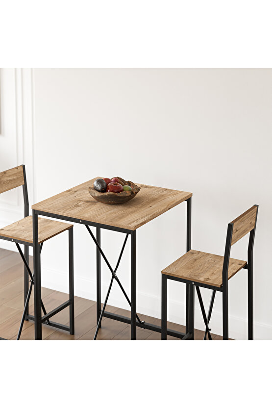 Bar Masa Sandalye Seti Mutfak Yemek Masası Takımı 1009