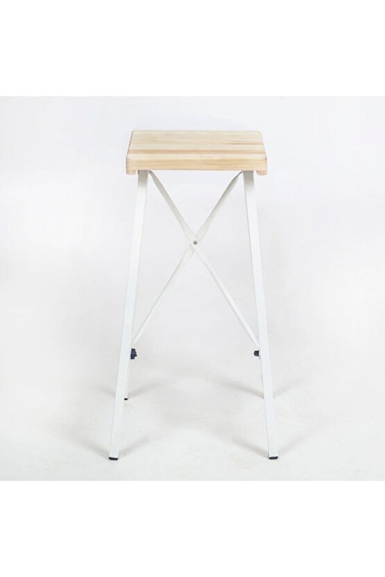 Beyaz Bar Sandalyesi Bar Taburesi Mutfak Sandalyesi 1036