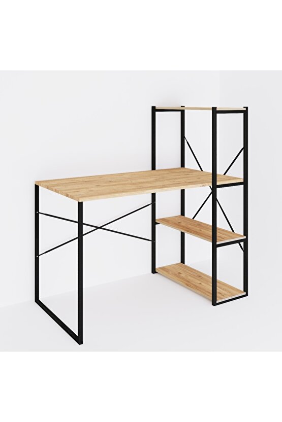 Kitaplıklı Çalışma Masası Bilgisayar Ofis Masası 1003